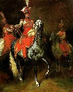 Theodore   Gericault trompette de lanciers oil painting